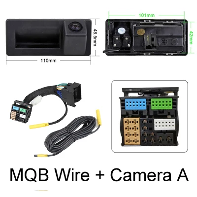 Динамическая камера заднего вида для VW Golf Tiguan Skoda Octavia Superb Kamiq Audi A3 Q2 Q3 Seat Leon | OEM-экран | Plug & Play | CanBus | Платформа MQB
