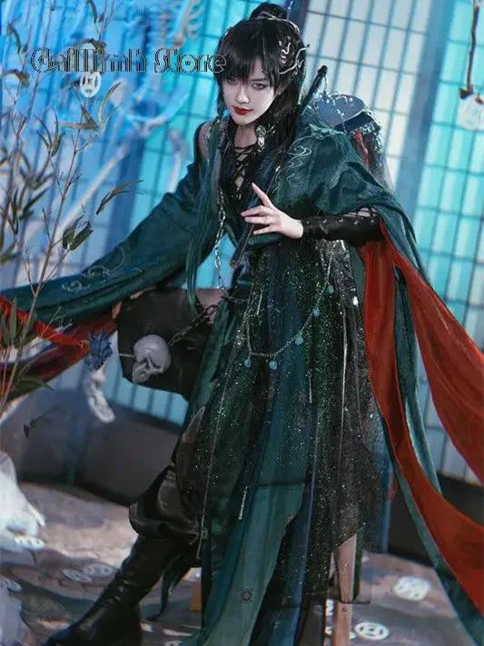 Китайский сериал TGCF Tian Guan Ci Fu Xie Lian Hua Cheng Косплей Костюм QiRong Qi Rong Qing D Ye You Cos Платье
