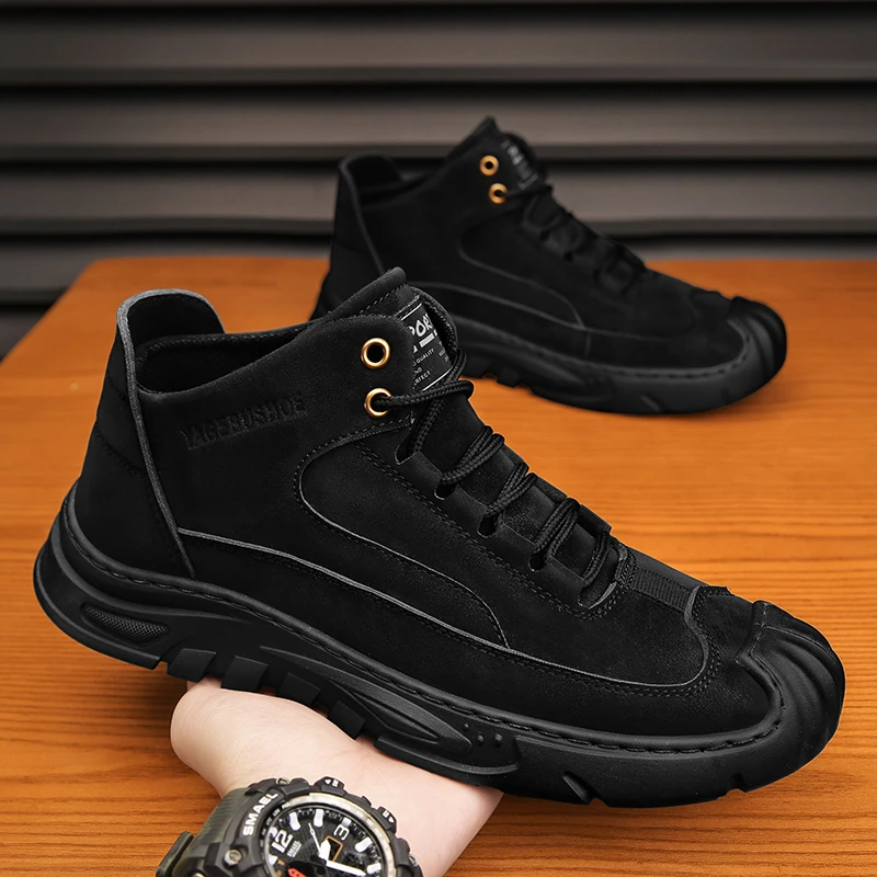 

Men's Labor Protection Shoes Autumn Waterproof Sports Casual Shoes Outdoor High Top Winter Mountain Climbing Shoes Men's Shoes