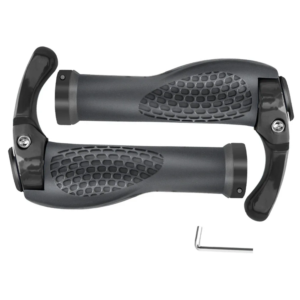 

Bike Handlebar Grips Ergonomic Design Aluminum Alloy Lock-on Mountain Bike Grips MTB Foldable Urban Bicycles Grips Scooter Grips