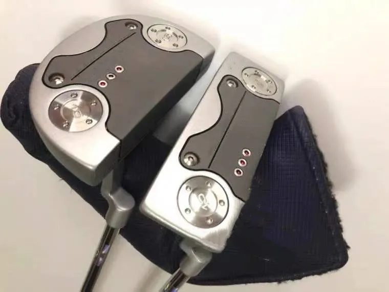 

2018 golf club right hand semicircle putter with logo and headwear