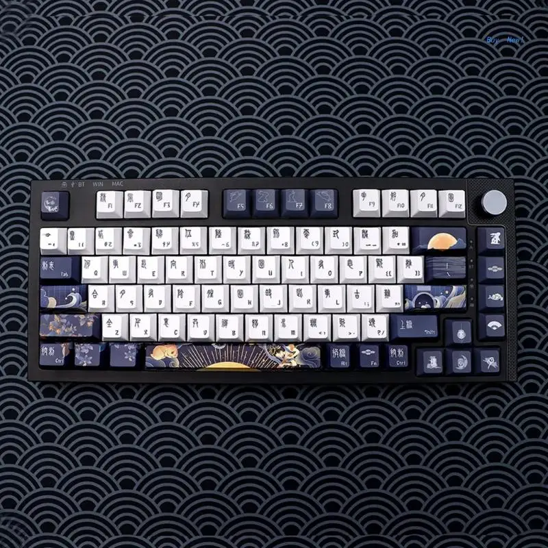 

Колпачки для клавиш PBT Dye-Sub, 136 шт., колпачки для клавиш Cherry Profile для игр, механические