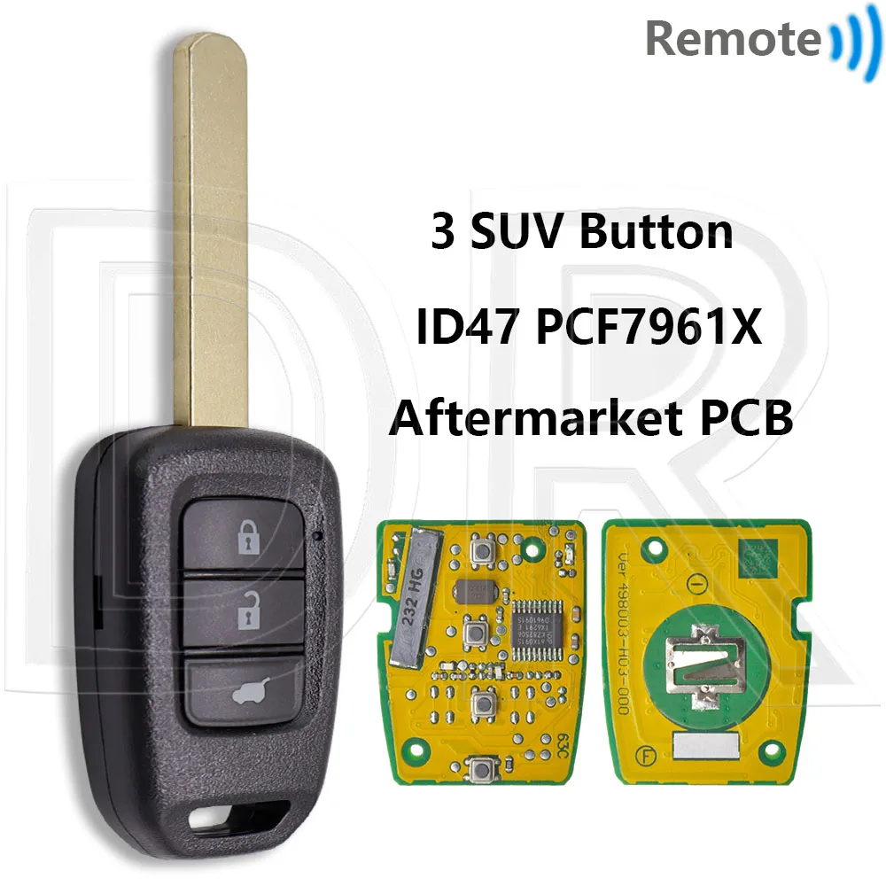 

Отличный ID47 PCF7961X 313,8/433,9 МГц HLIK6-1T/1TA автомобильный ключ дистанционного управления для Honda Civic Accord City CR-V Jazz Vezel XR-V HR-V FRV
