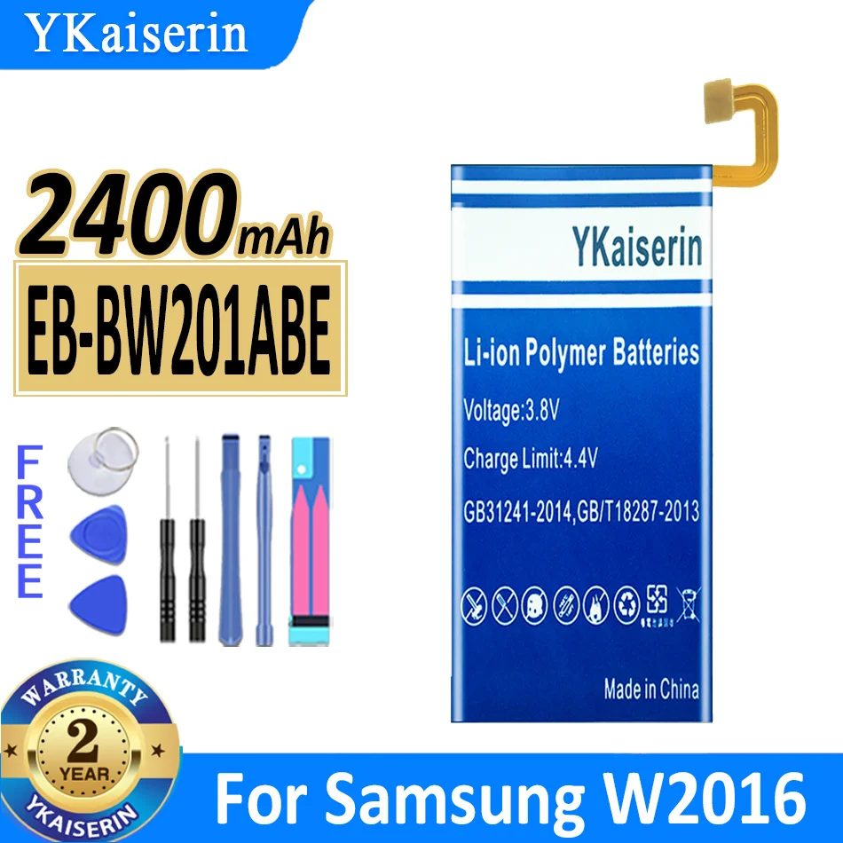 

2400mAh YKaiserin Battery EB-BW201ABE EBBW201ABE For Samsung W2016 Mobile Phone Bateria