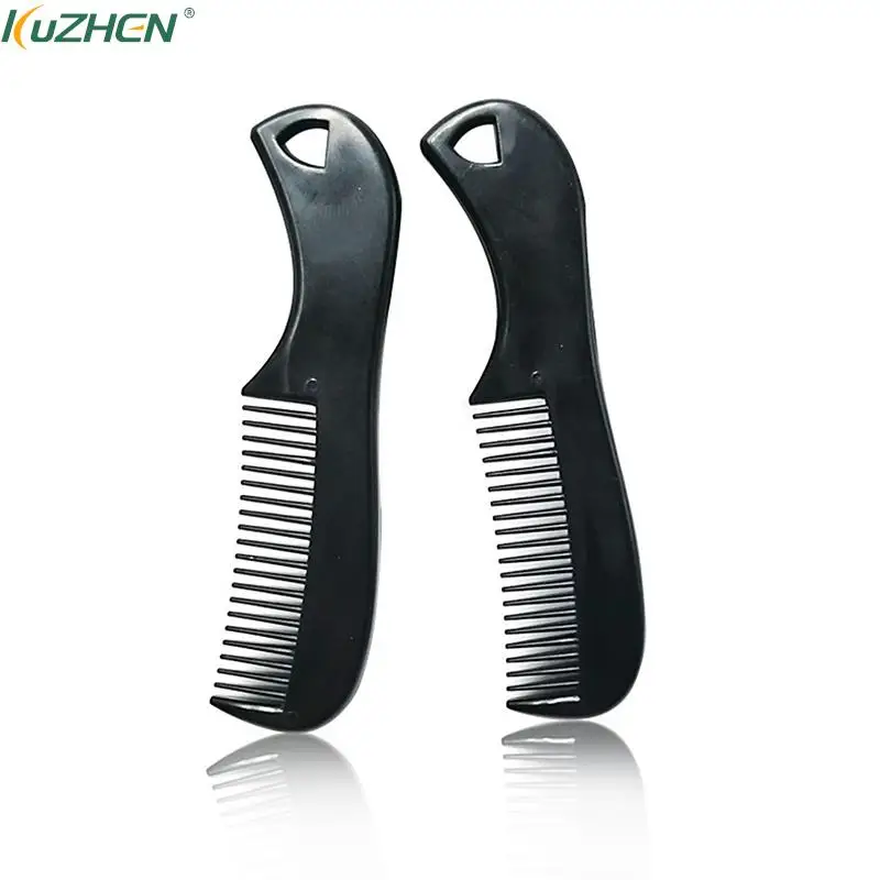 

1pc Black Mini Pocket Beard Comb for Men Plastic Moustache Facial Hairbrush Beard Styling Detangling Combs