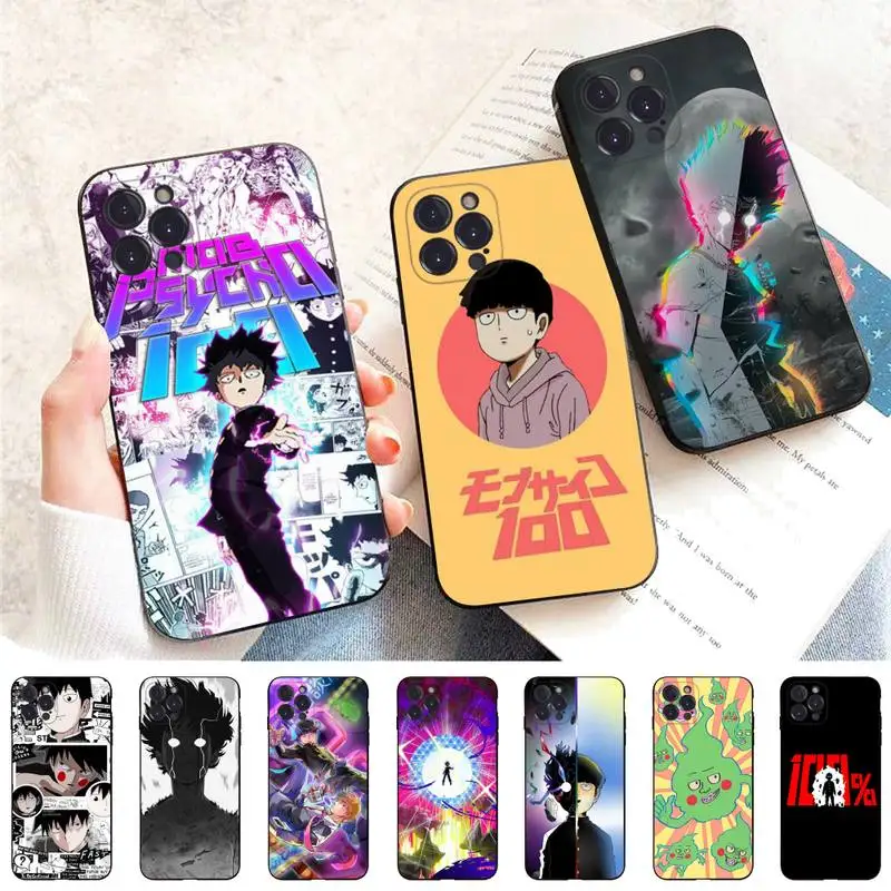 

Mob Psycho 100 Shigeo Kageyama Anime Phone Case For iPhone 6 7 8 Plus 11 12 13 14 Pro SE 2020 MAX Mini X XS XR Back Funda Cover
