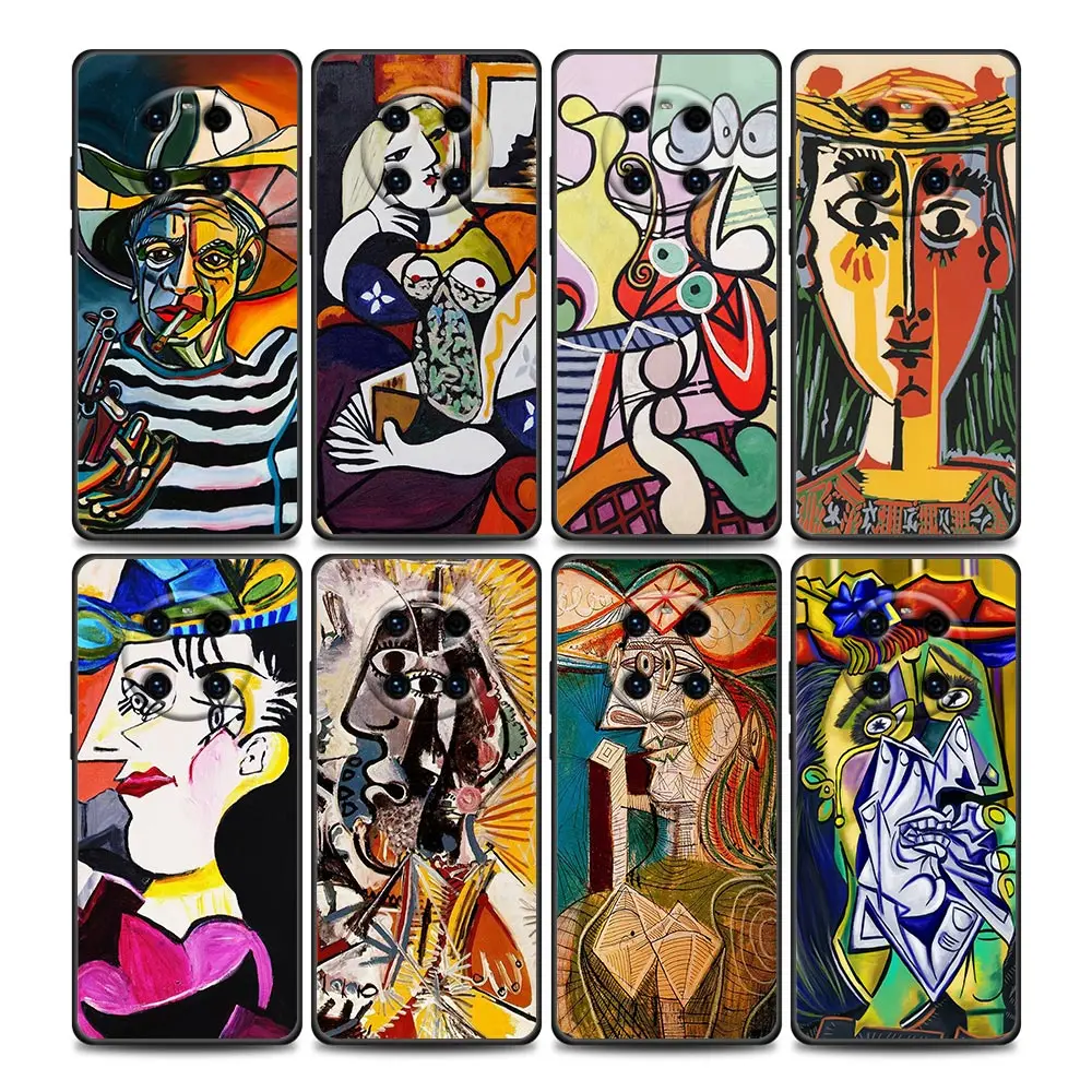 

Picasso Abstract Art Painting Phone Case for Huawei Y6 Y7 Y9 2019 Y5p Y6p Y8s Y8p Y9a Y7a Mate 10 20 40 Pro RS Soft Silicone
