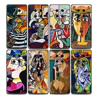 picasso abstract art painting phone case for huawei y6 y7 y9 2019 y5p y6p y8s y8p y9a y7a mate 10 20 40 pro rs soft silicone