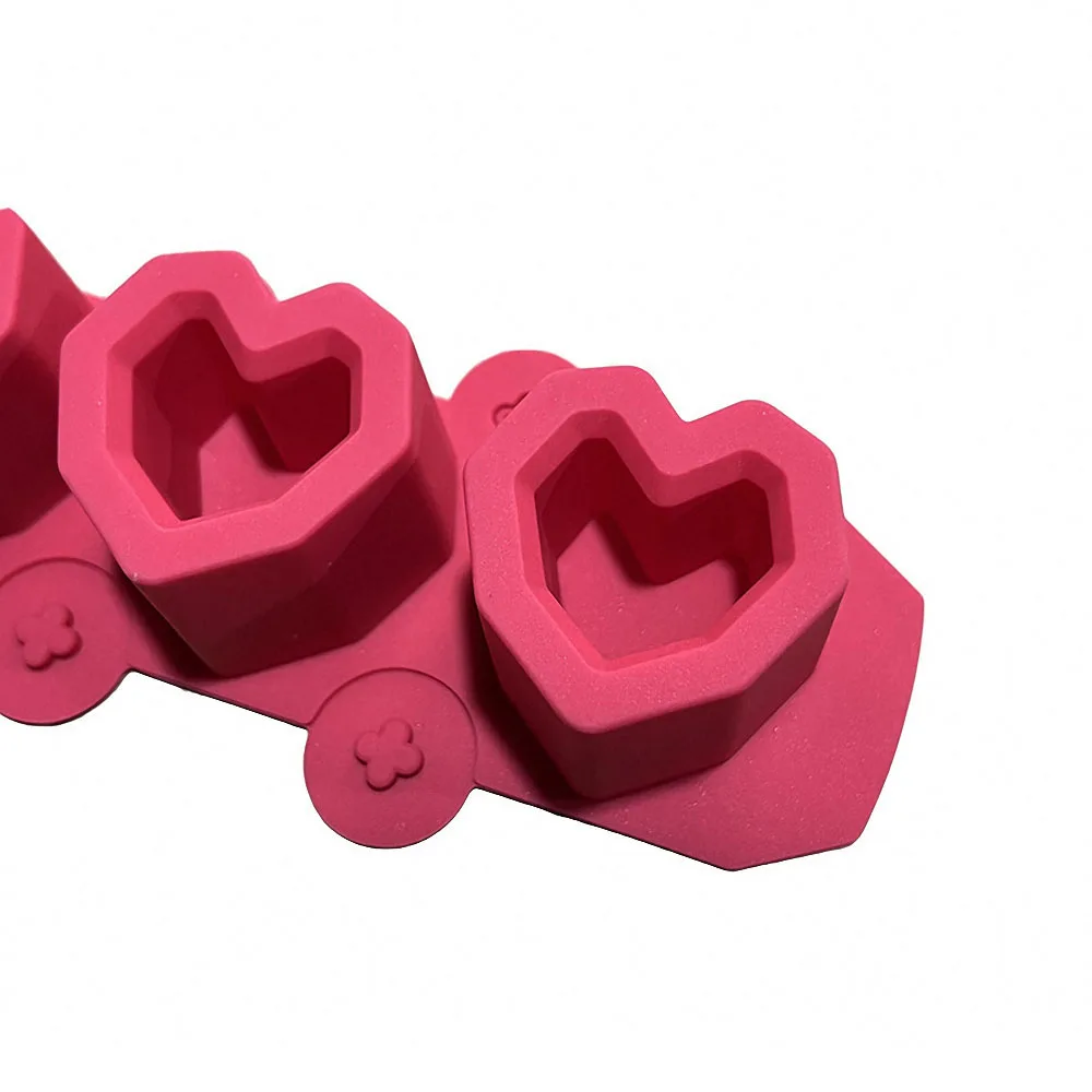 Силиконовая форма в форме сердца для цветов керамической глины поделок бетонные