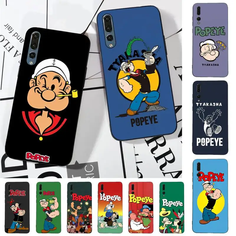 

MINISO P-popeyeS spinachS Phone Case for Huawei P30 40 20 10 8 9 lite pro plus Psmart2019