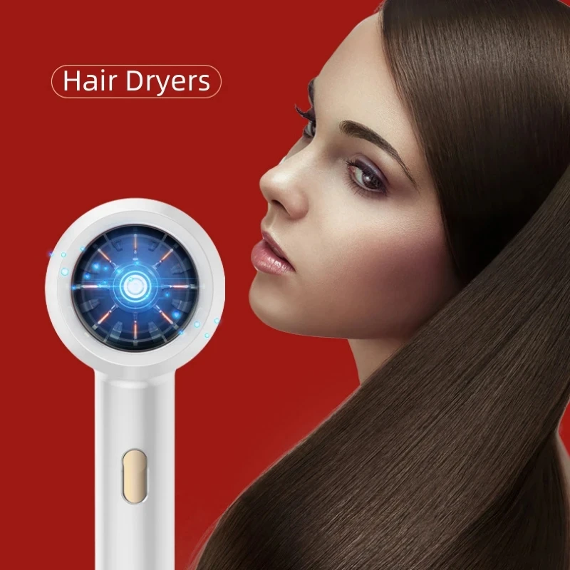 

Portable Household Hair DryersThree-Speed Regulation of Hot And Cold Air Negative Ion Blue Light Hair Care 110V~220V Voltage