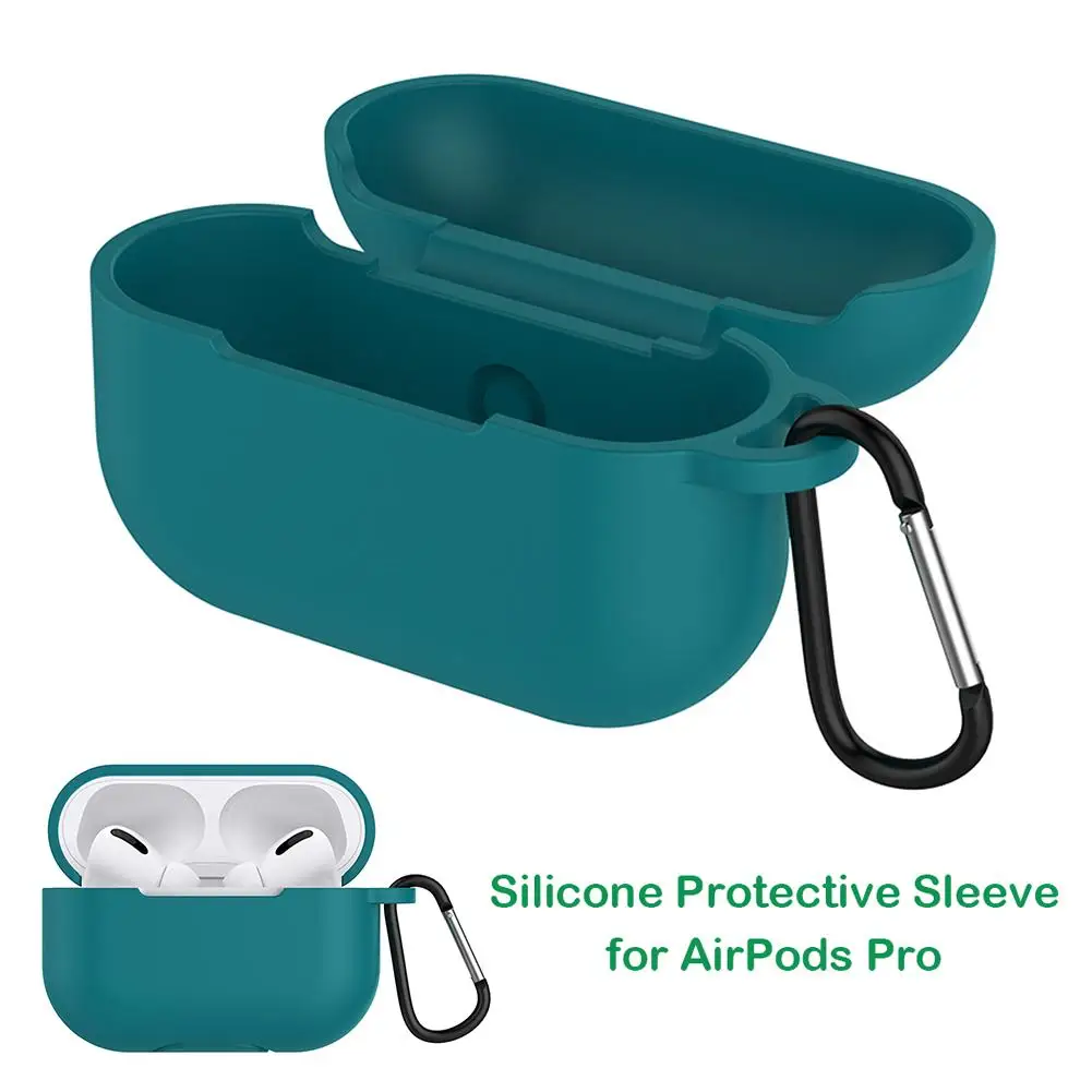 

Hot Sale Headset Cover Multi-function Silicone Protective Skin Cover Headset Shockproof Case w/Buckle for AirPods Pro