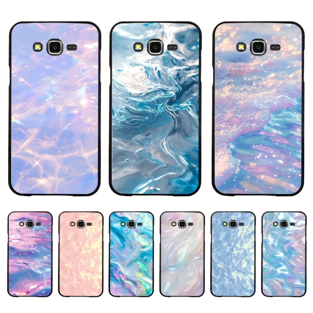 Aurora Water Ripple Phone Case For Samsung J 7 plus 7core J7 neo J6 prime J4 J5 Mobile Cover