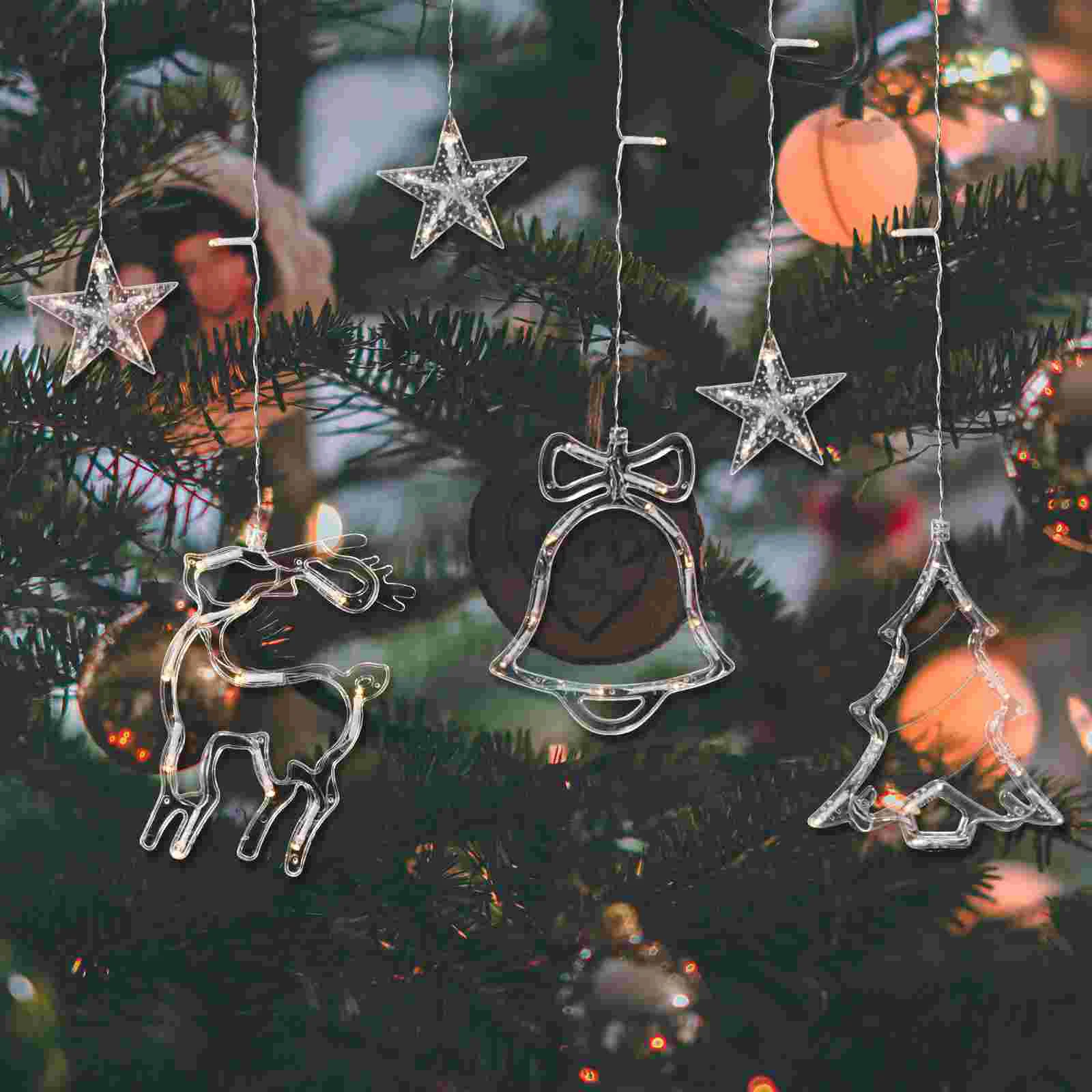 

1pc Christmas Theme String Hanging Lamp Decoration Without