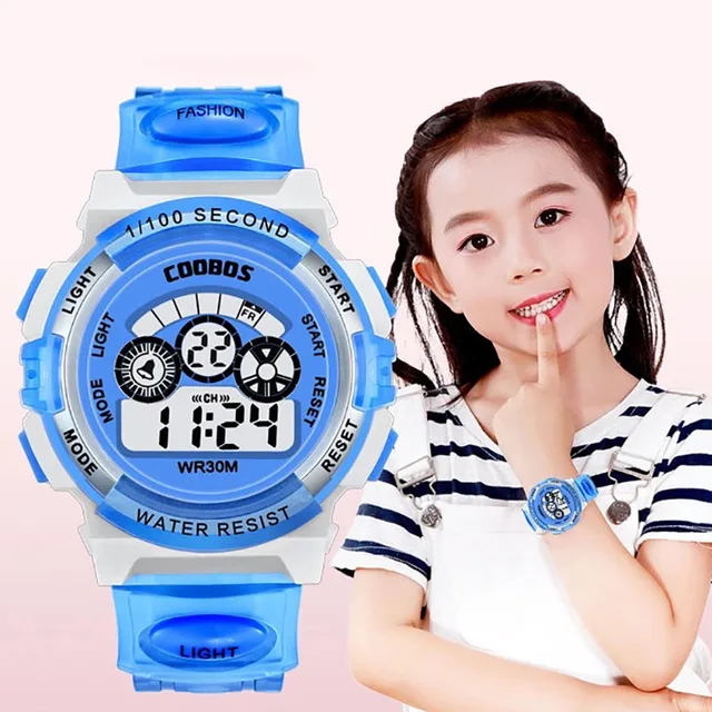 Electronic Watch for Children Teen Luminous Dial  Waterproof Multi-function Wrist Watches for Boys and Girls 1
