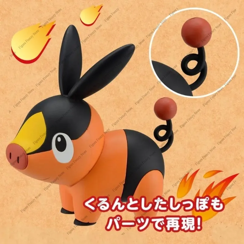 Фото Специальное предложение: Оригинальная сборная модель-фигурка Bandai Pokemon Plamo Pocket Monsters Quick14 Tepig №4