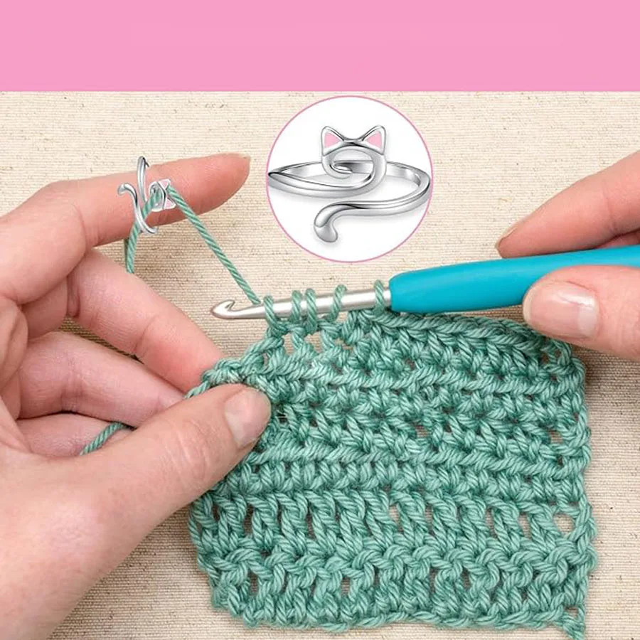 2 милых розовых кольца в форме кошачьих ушей с 10 разноцветными булавками