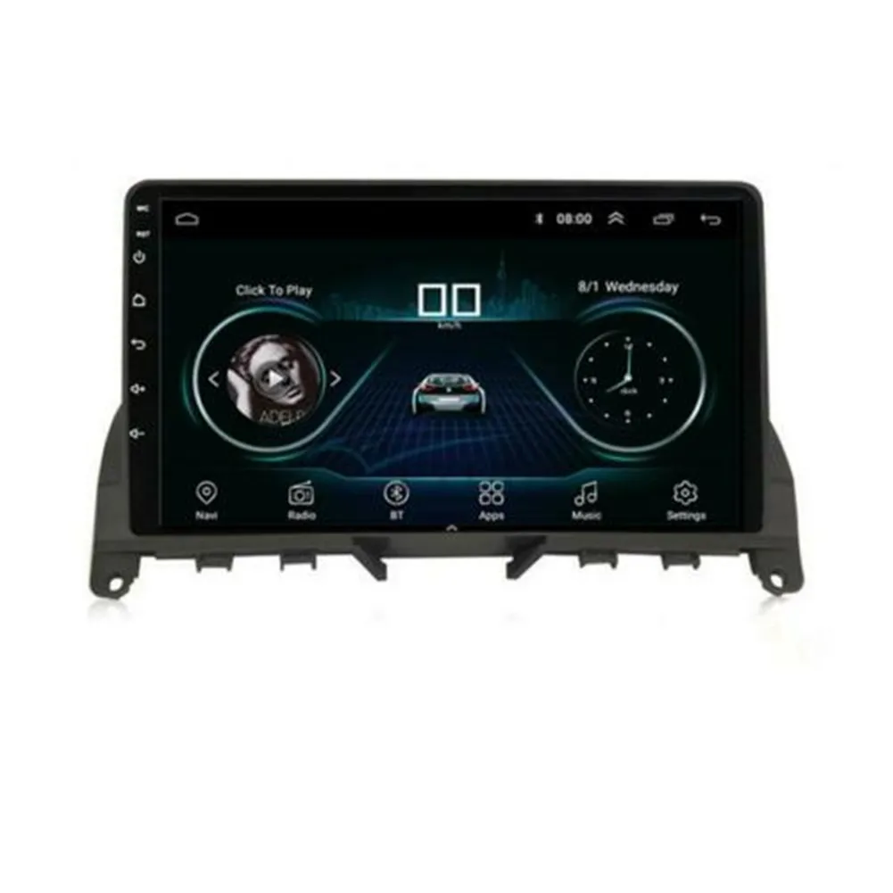 

1+16G 4+64G 9 Inch Android Car Radio Audio Car Stereo Unit HD Touch Screen For Mercedes W204 S204 C Class 2007 - 2010 DC 12V