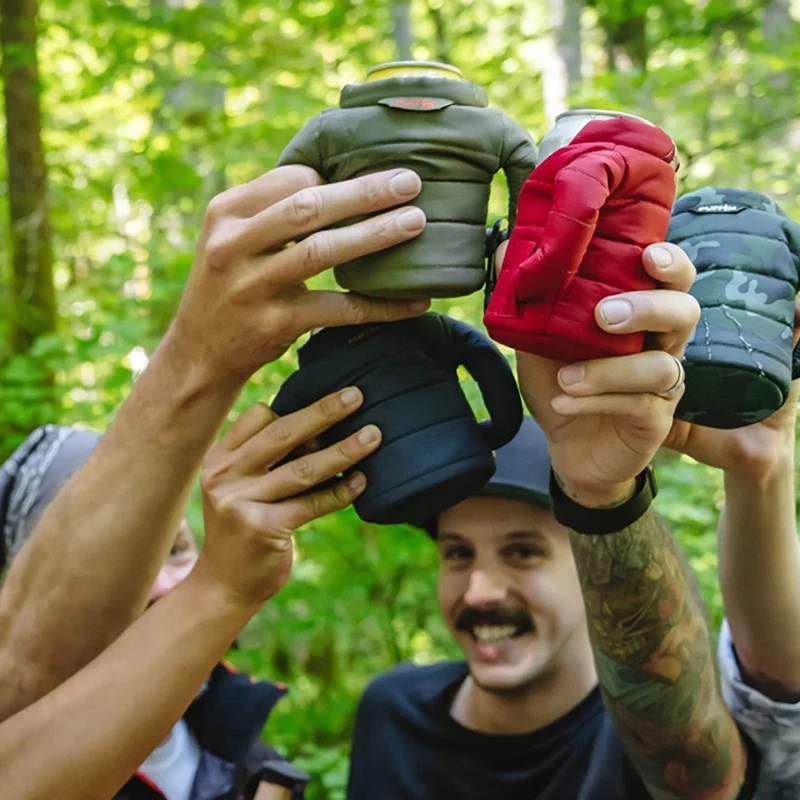 Многоразовая изолирующая втулка для напитков сохраняющая прохладу рандомная