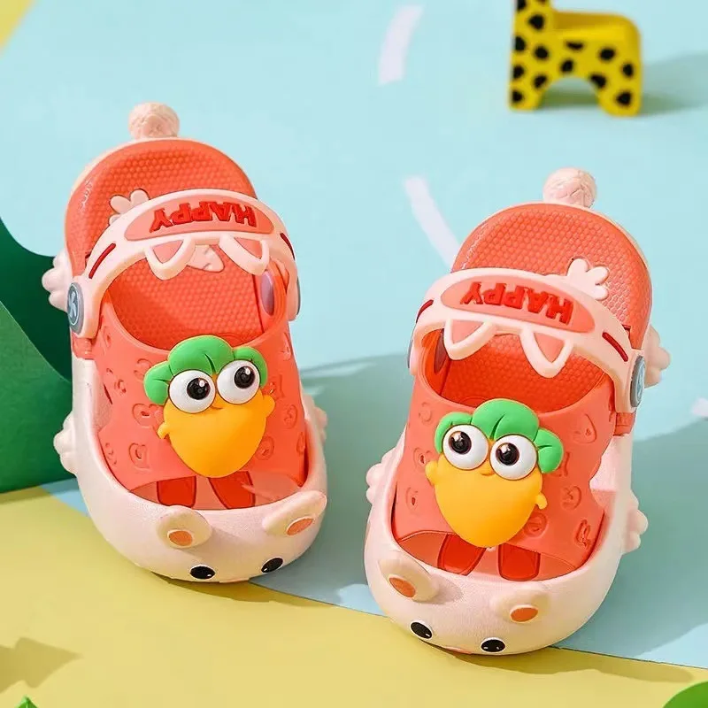 

Kids Slippers for Boys Girls Cartoon Shoes Summer Toddler Flip Flops Baby Indoor Non-Slip Comfortable Soft Bottom Beach Sandal