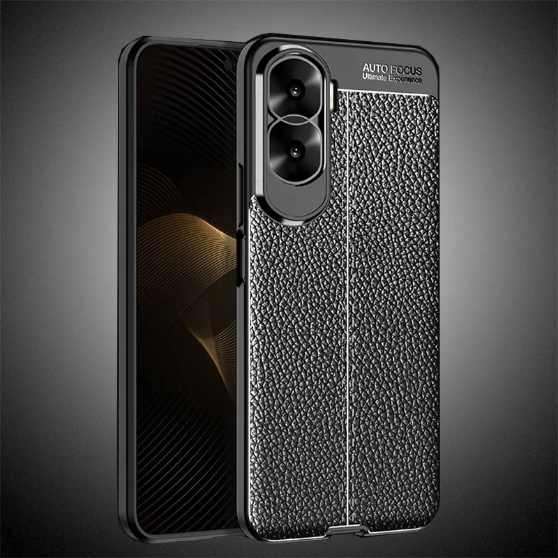 For Honor 90 Lite Case Luxury Silicone Leather Rubber Case For Honor 90 Lite Cover Honor 90 Lite Case TPU Protector