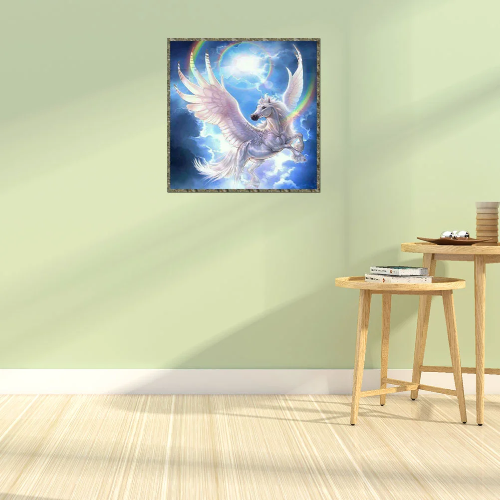 

1pc DIY 5D Embroidery Rhinestone Winged Horse Full Drill Pictures Cross