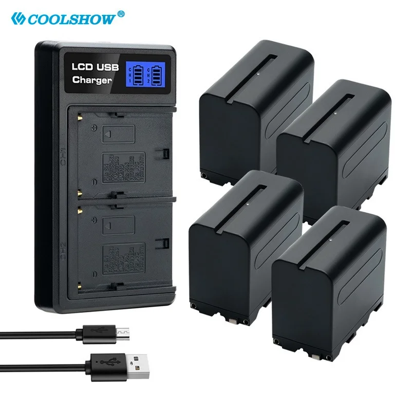 Аккумулятор npf970 npf960 для Sony np-f970 np-f960 PLM-100 CCD-TRV35 MC1500C np f750 f970 Аккумулятор для камеры 7800 мАч