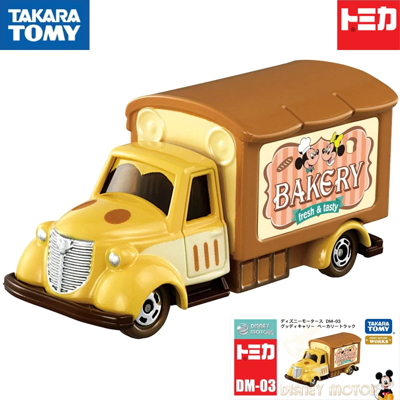 

Spot Takara Tomy Tomica DM-03 Mickey Sales Car 166931 Takeaway Car Alloy Movable Decoration Car Model Collection Toy Gift