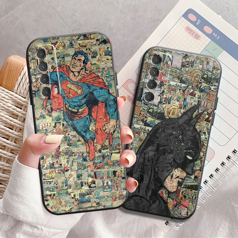 

Popular Marvel Phone Case For Huawei P Smart Z 2019 2021 P20 P20 Lite Pro P30 Lite Pro P40 P40 Lite 5G Funda Black Back