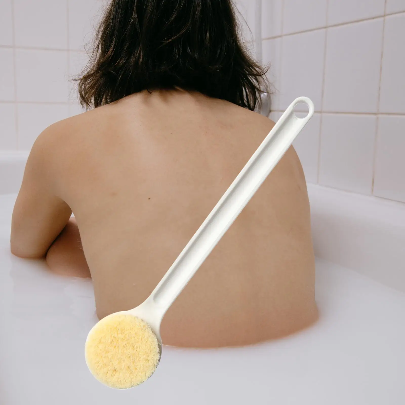 

Long Handle Back brush exfoliating Bristles Back Scrubber for Shower Body Exfoliator Shower Brush for Men and Women
