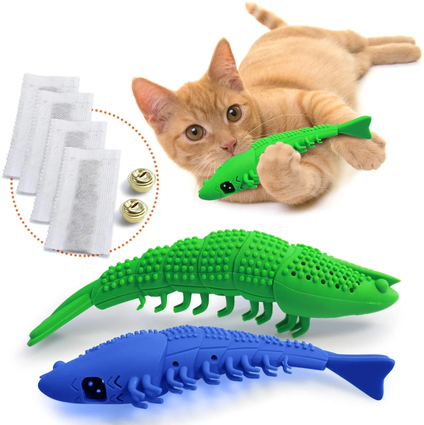

Cat Toothbrush Catnip Toy Durable Hard Rubber Cat Dental Care Cat Interactive Toothbrush Chew Toy Cat Treat Toy Pet Products