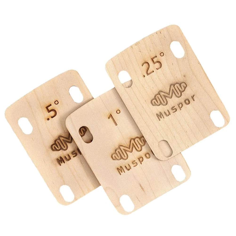 

3PCS Convenient Professional Guitar Neck Parts Heightening Neck Shims Bass Neck Shims Guitar Neck Plates Guitar Neck Gasket