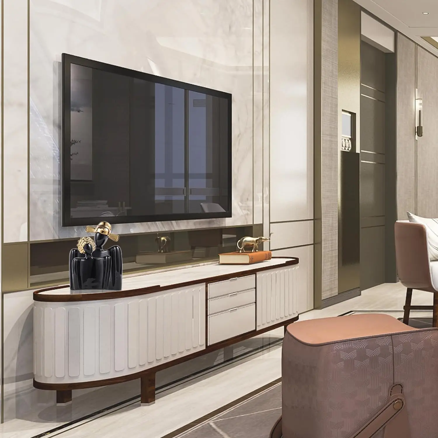 Скульптура пары статуя любви современная подставка для телевизора декор