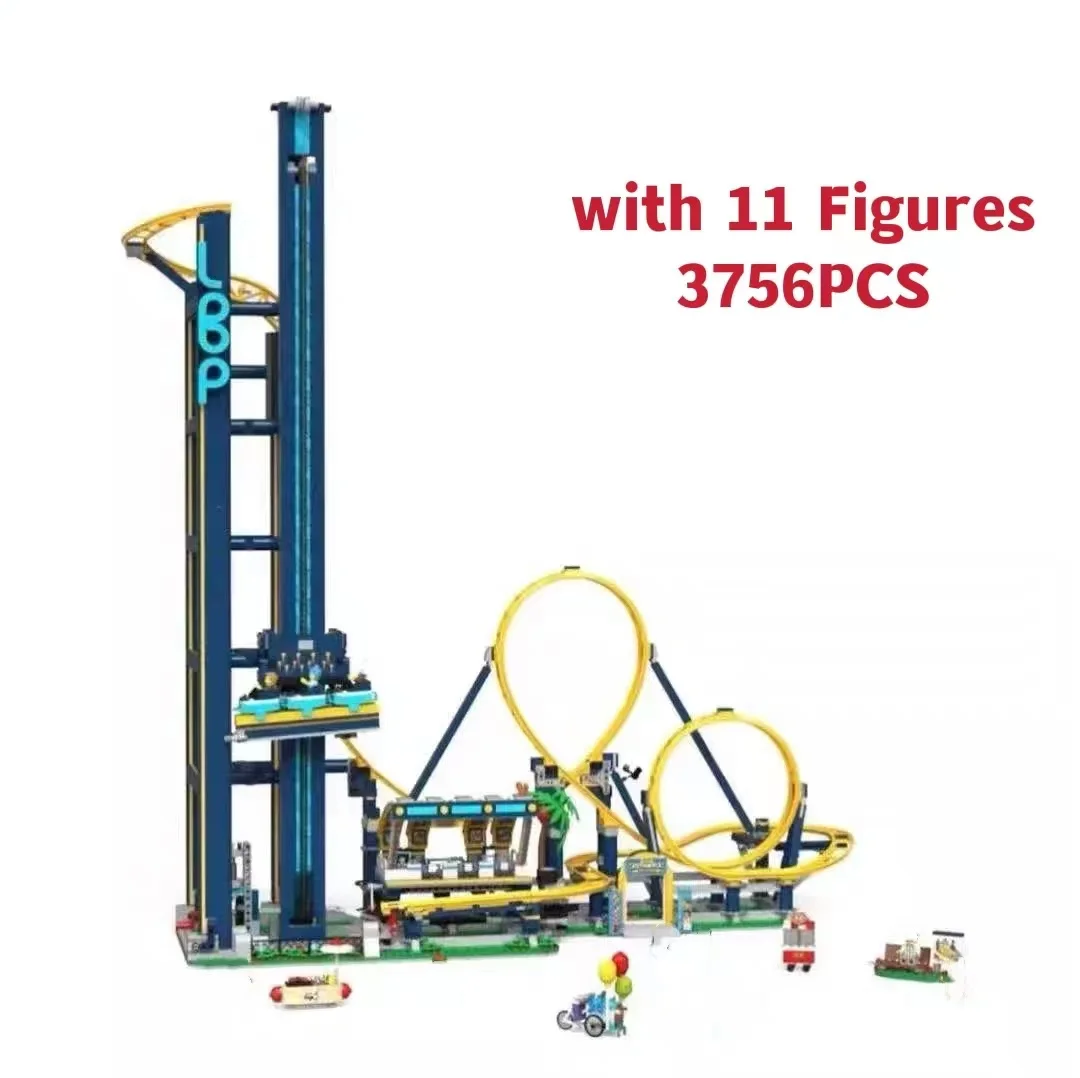 2023 Coaster Park 3756pcs Model Building Block City Brick Toys For Children Christmas Gift Compatible 10303