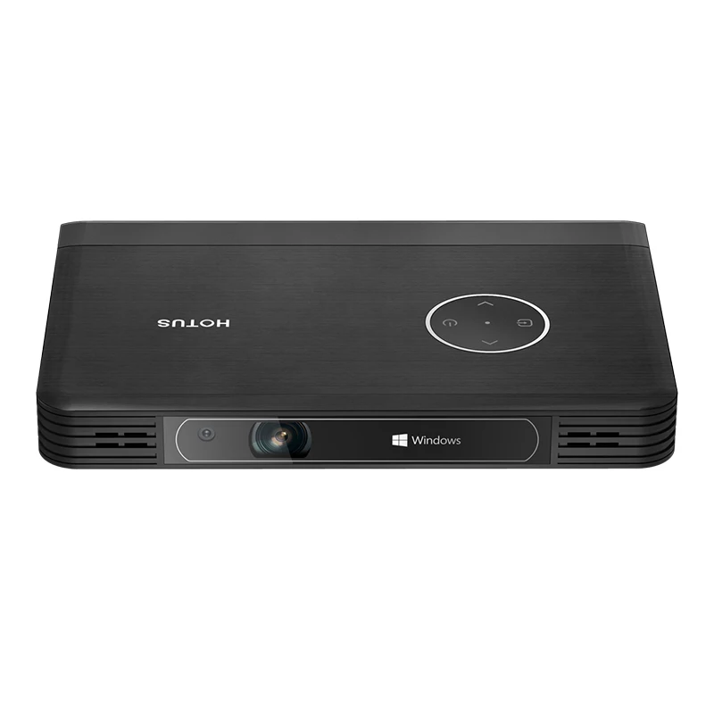 

Projection computer HD 720P resolution quad-core processor mini pc computer with 10000mAh lithium battery