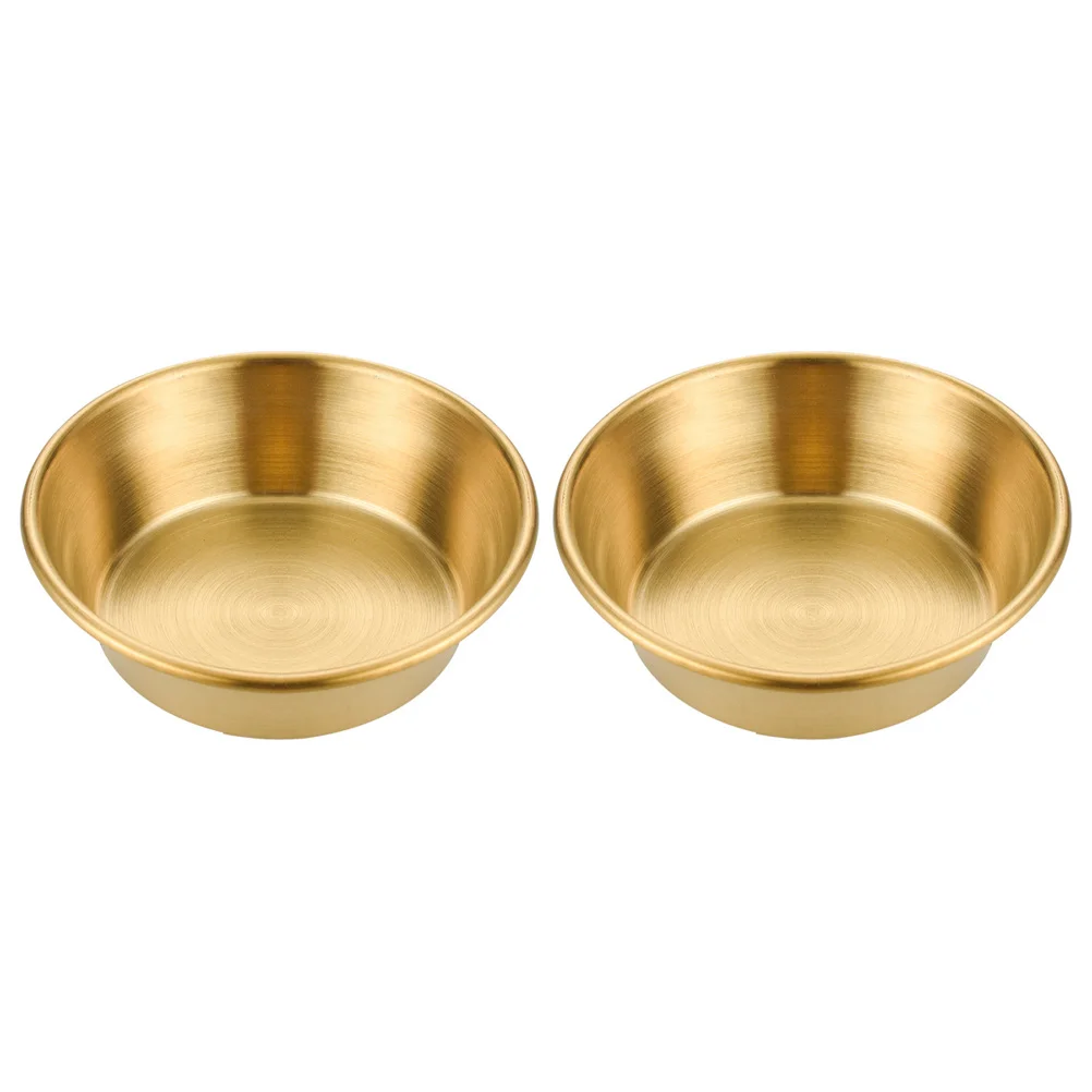 

Sauce Dipping Dish Cups Dishes Bowls Bowl Steel Stainless Condiment Soy Ketchup Metal Seasoning Cup Mini Round Plate Small