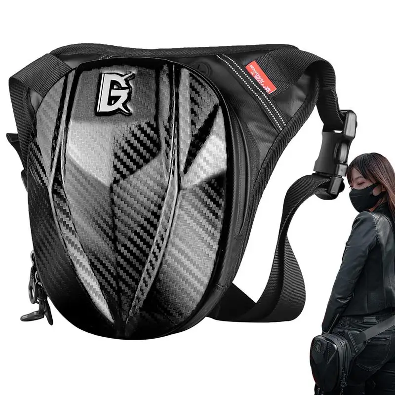 

Hard Shell Motorcycle Thigh Bag With Leg Strap Durable Waterproof and Expandable Shoulder Bag with Big Capacity for Motorcycle