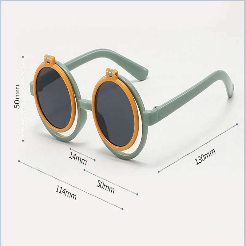 Очки солнцезащитные детские круглые с защитой от УФ-лучей