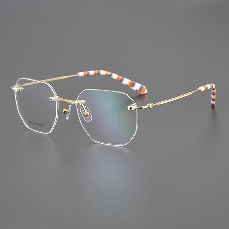 Оправа для очков Мужская Ультралегкая титановая нишевая ретро-оправа