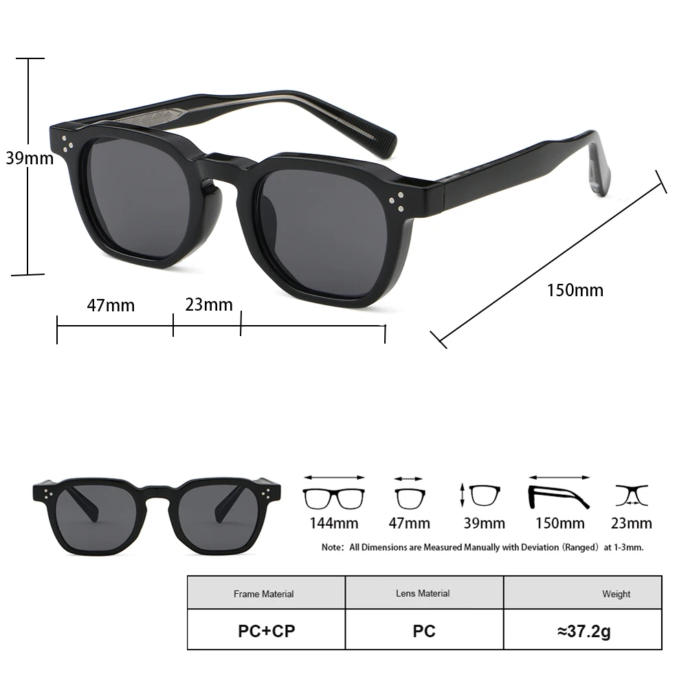 Квадратные Солнцезащитные очки Swanwick для мужчин и женщин многоугольные ретро