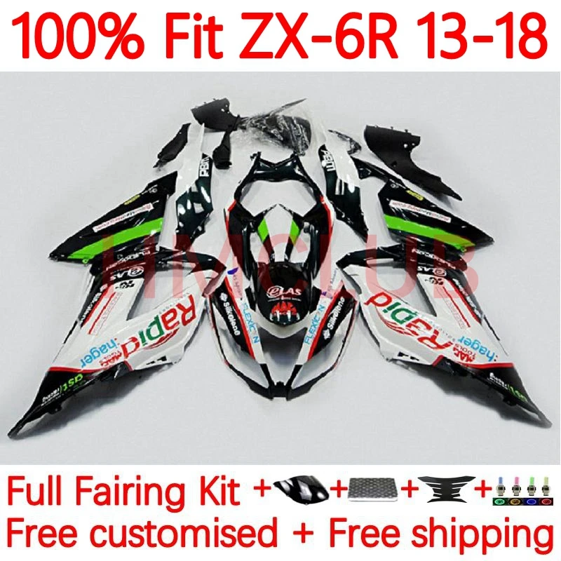 

Инъекция для KAWASAKI NINJA ZX-6R ZX636 ZX 6R 636 ZX6R 2013 2014 2015 2016 2017 Φ 13 18 обтекатель 62No.17 белый в наличии