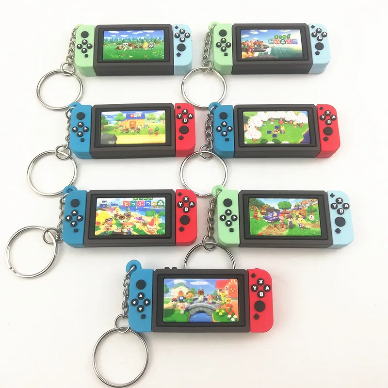 

Switch Game Machine Keychains Nintendo Switch Keyring Charm Bag Pendant Soft Rubber PVC Key Chains Gaming Keychain Toys Jewelry
