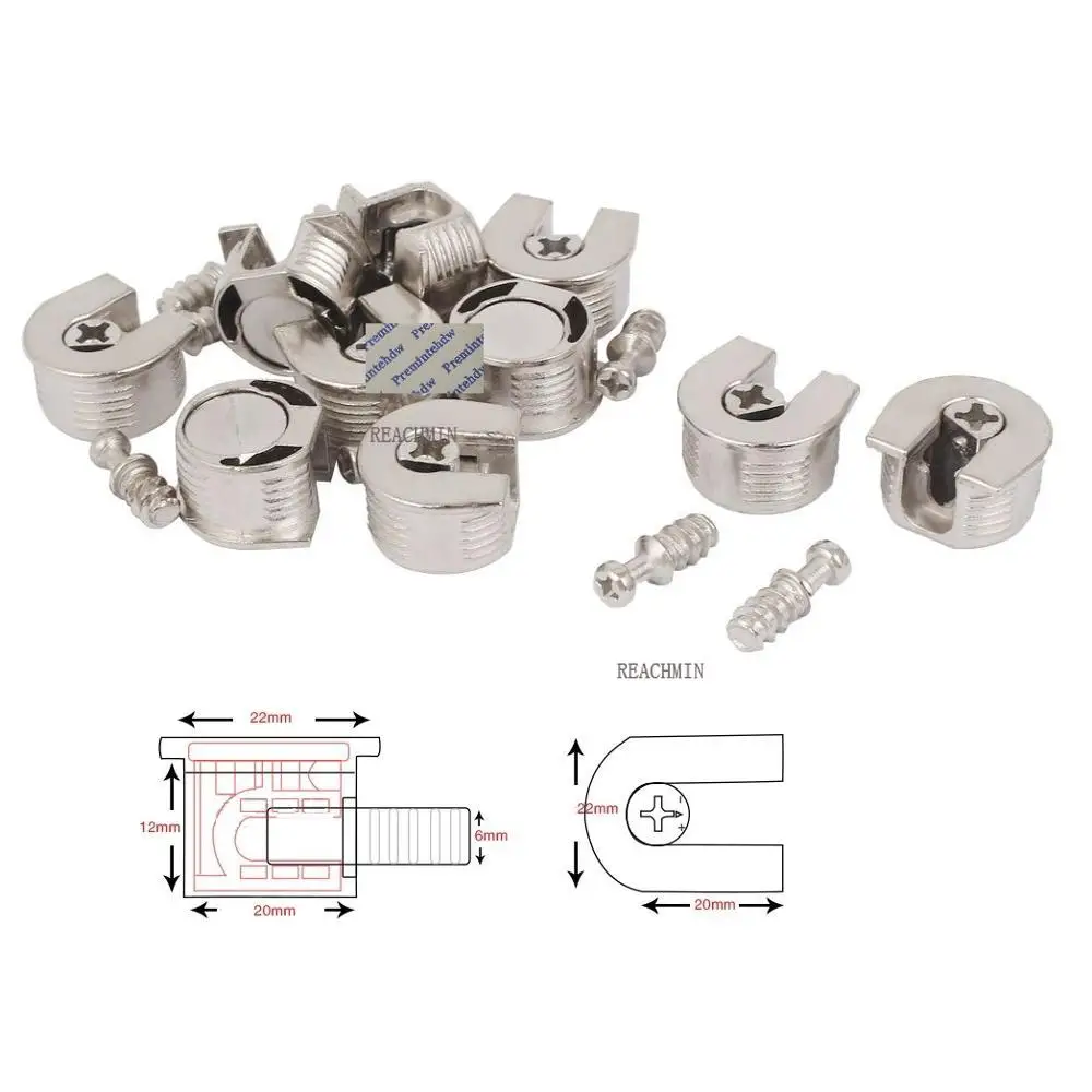 

100Pcs/Lot Cam Lock Zinc Alloy Shelf Support Holder Bracket Studs Furniture Cabinet Cupboard Closet Shelf