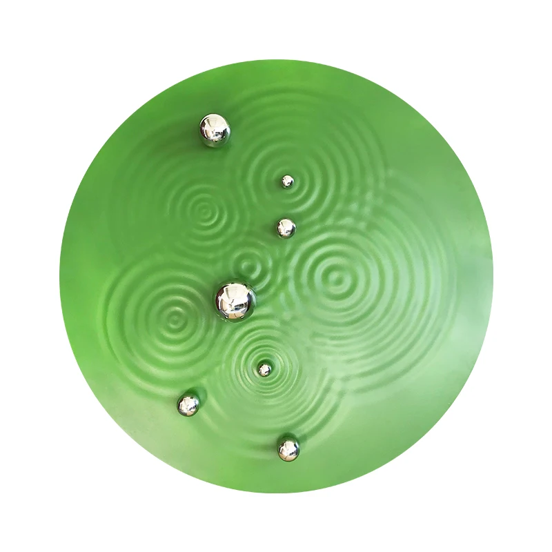 

Three-Dimensional Wood Carving round Metal Beads Device Hanging Painting Modern Simple and Light Luxury Creative Painting