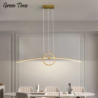 simple blackgold led pendant light for living room dining room kitchen bar home hanging pendant lamp 110v 220v metal fixtures