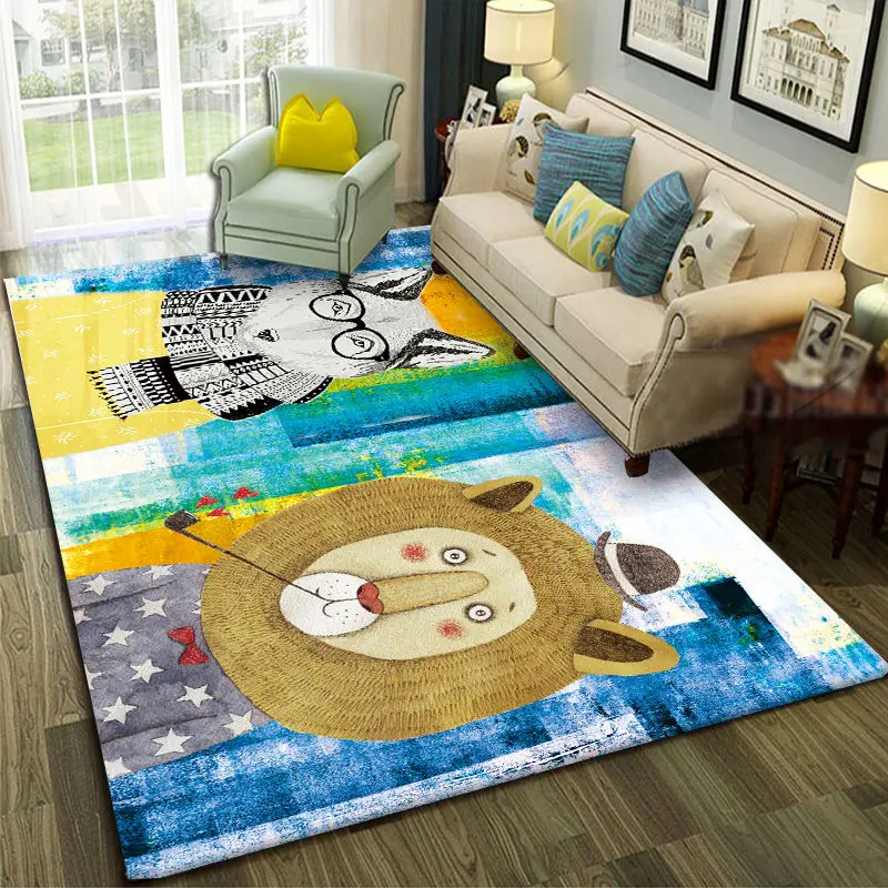 

Nordic Living Room Carpet Bedroom Lovely Bedside Blanket Rectangular Floor Mat Ins Household Sofa Coffee Table Mat Lounge Rug