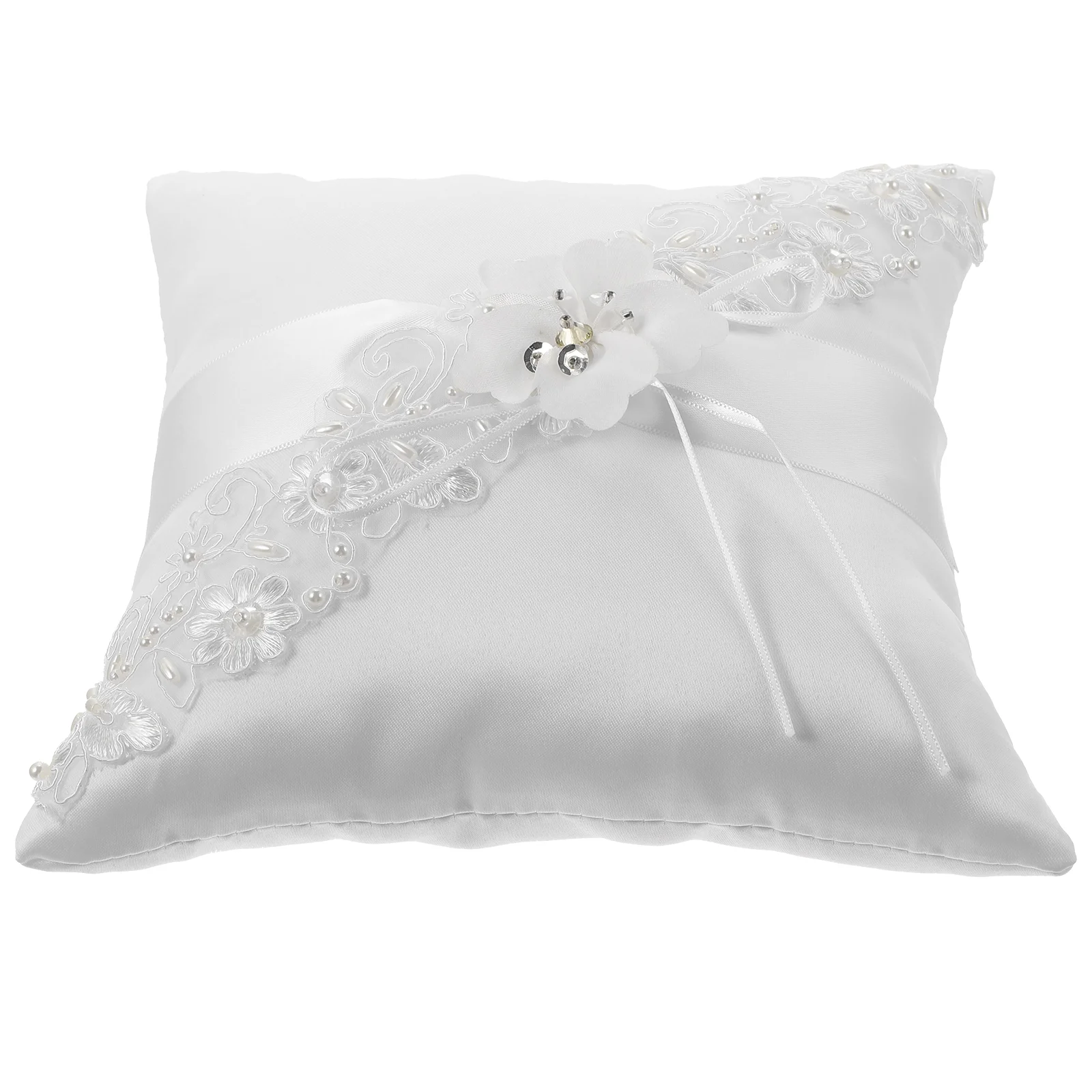 

Ring Wedding Pillow Bearer Holder Pillows Engagement Cushion Supplies Party Proposal Gift Bridal Band Lace Box Accessories