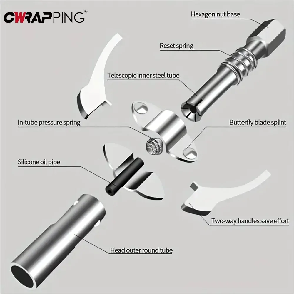 2 Шт. 10000 Фунтов На Квадратный Дюйм NPTI/8 Автомобильный Смазочный Пистолет