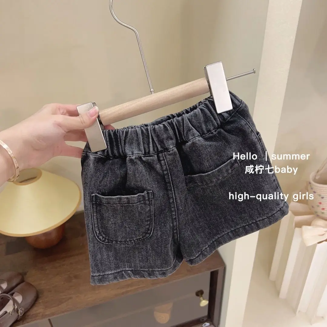 Детский летний комплект одежды для девочек новинка модный топ без рукавов и