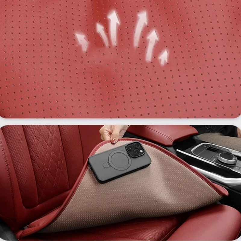 Фото Кожаные дышащие Чехлы для автомобильных сидений Honda Accord CRV Civic XRV №4